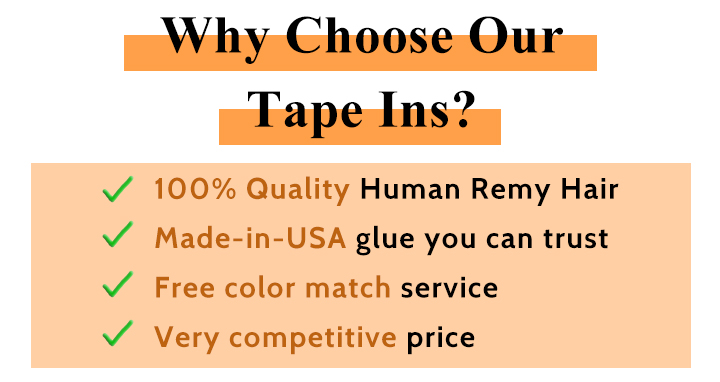 choose our tape in hair extensions